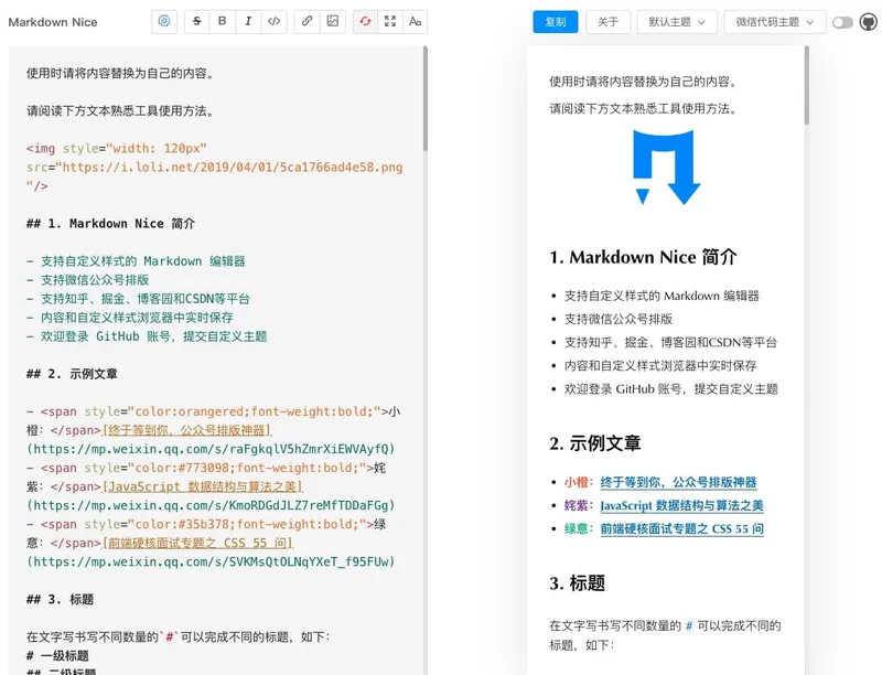 markdown-nice