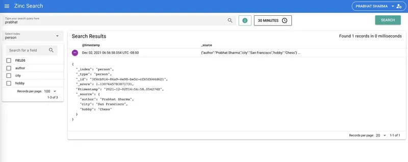 zincsearch