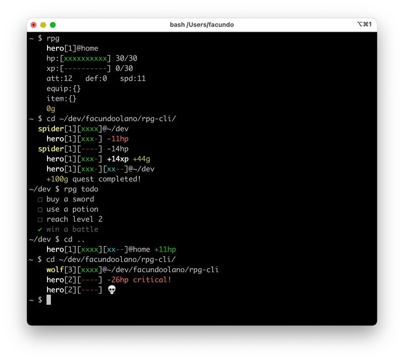 rpg-cli