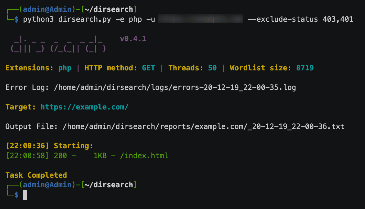 dirsearch