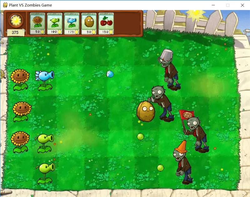 PythonPlantsVsZombies