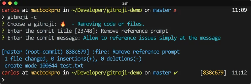gitmoji-cli