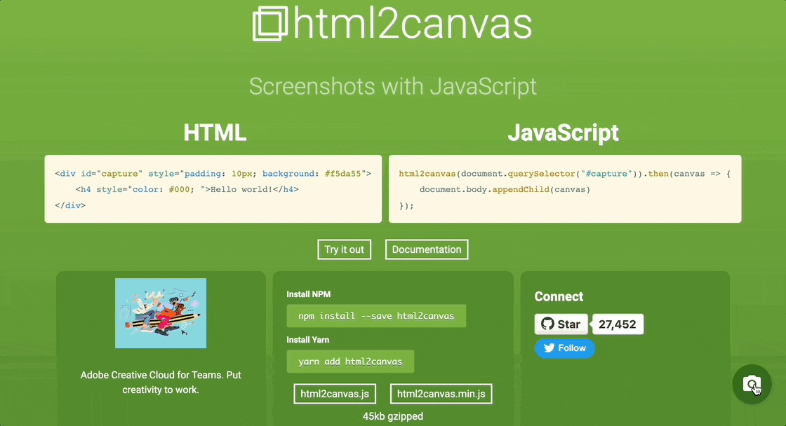 html2canvas