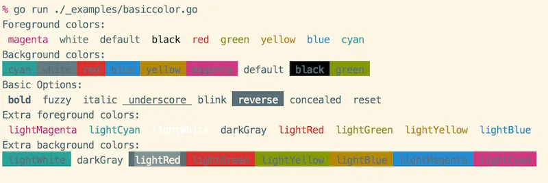 color